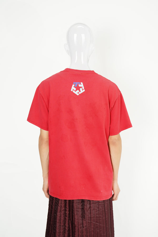 90's "TRIBAL USA" -Logo Printed S/S Tee-