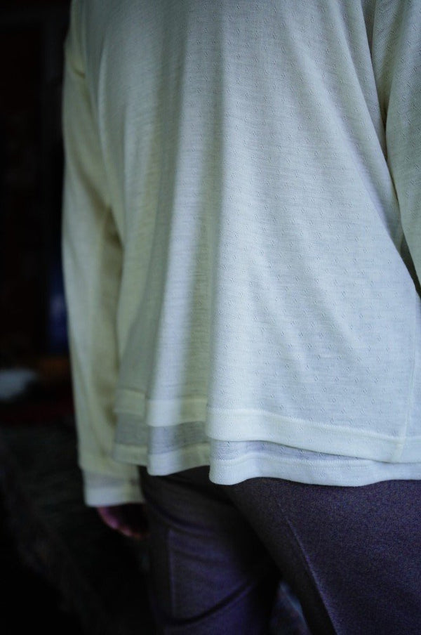 CCCA18UNI A -Wool Mock Neck T-