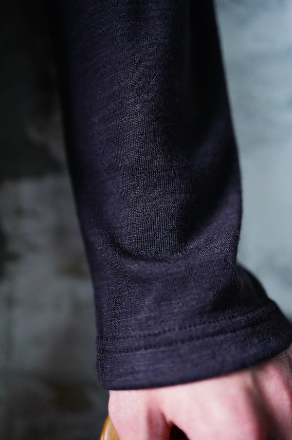 CCCA18UNI A -Wool Mock Neck T-