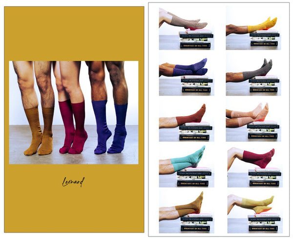 -10 colors rib socks-