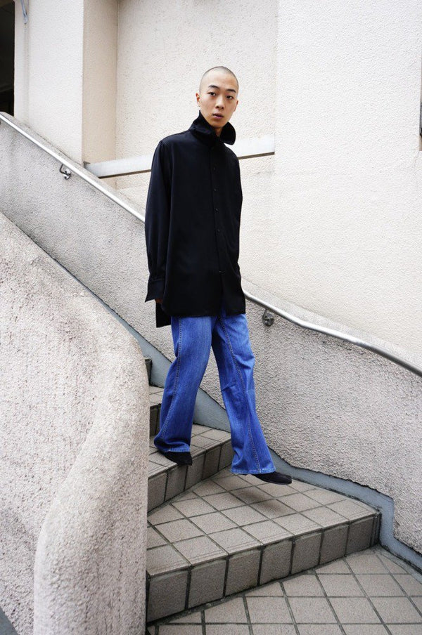 LAURENCE -High Neck Opera Shirt-