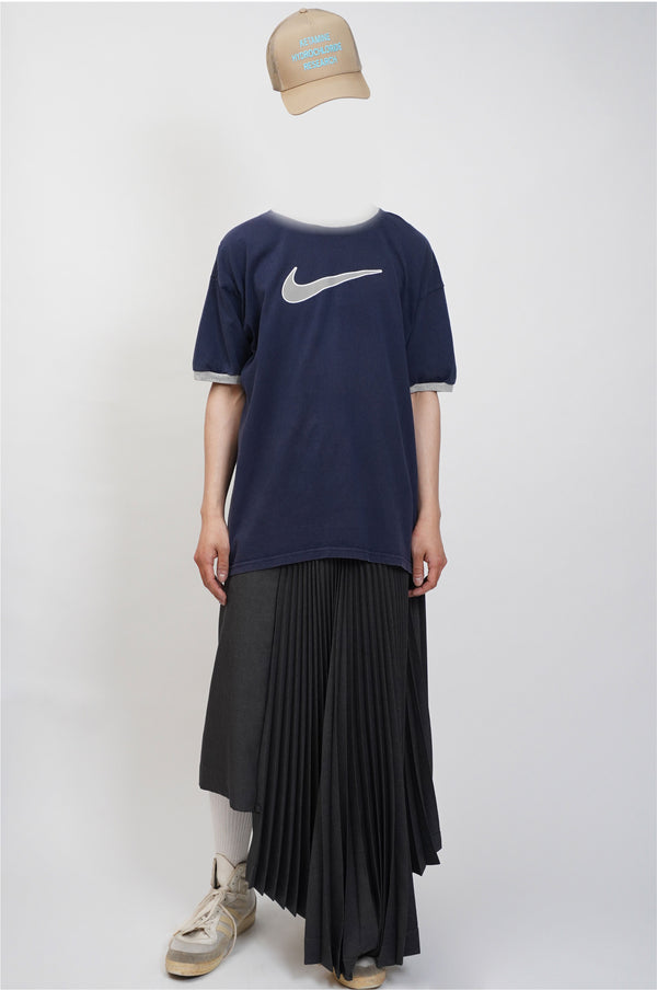 2000`s "NIKE" -Logo Printed S/S Ringer Tee-