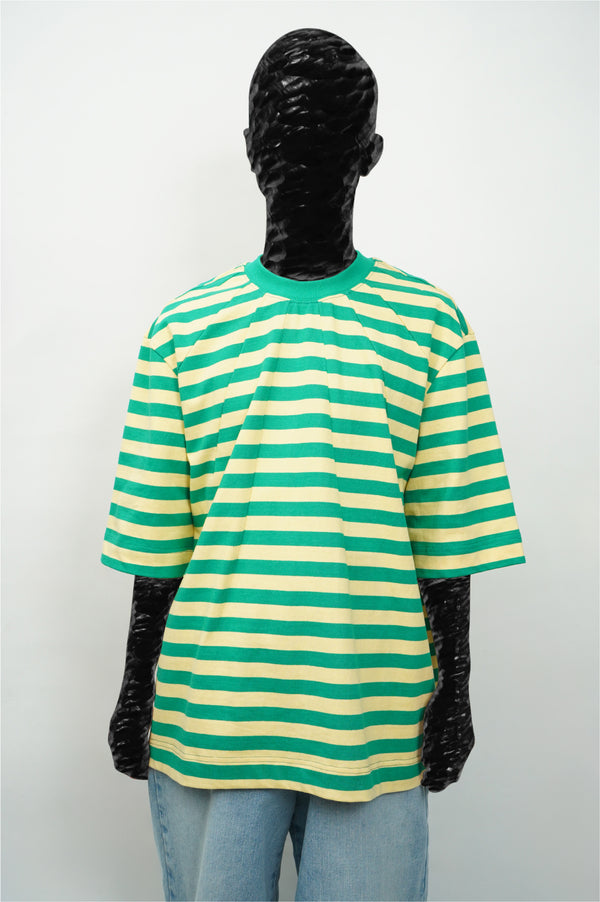 "Aris Tatalovich" -DART NECK STRIPE T-SHIRT-