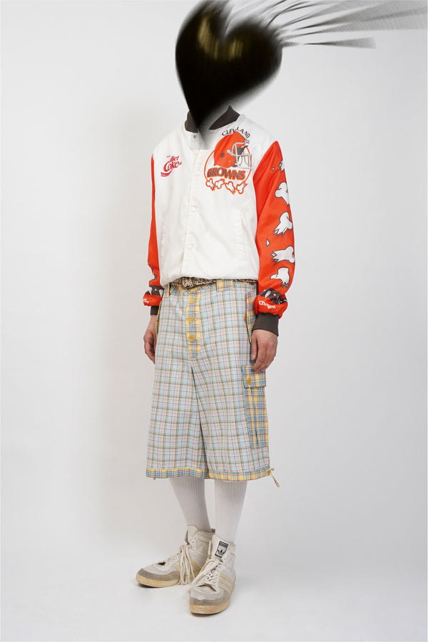 "Aris Tatalovich" -PLAID CARGO SHORTS-