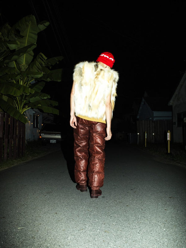 70's "SUPPLY COMPANY" -"Leather Down Overall-