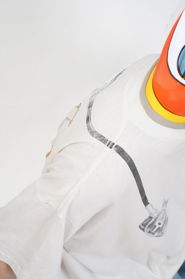 90`s "RAINBOW GRAPHICS" -Cylinder Printed S/S Tee-