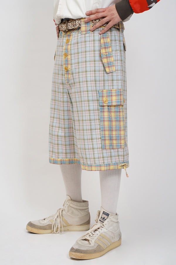 "Aris Tatalovich" -PLAID CARGO SHORTS-