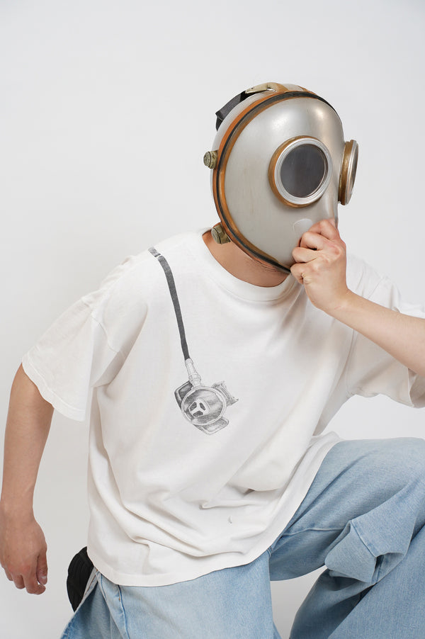 90`s "RAINBOW GRAPHICS" -Cylinder Printed S/S Tee-