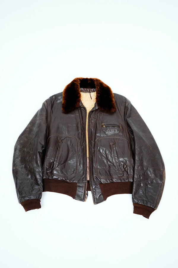 50’s ”UNKNOWN” -Goat Skin Leather Jacket-
