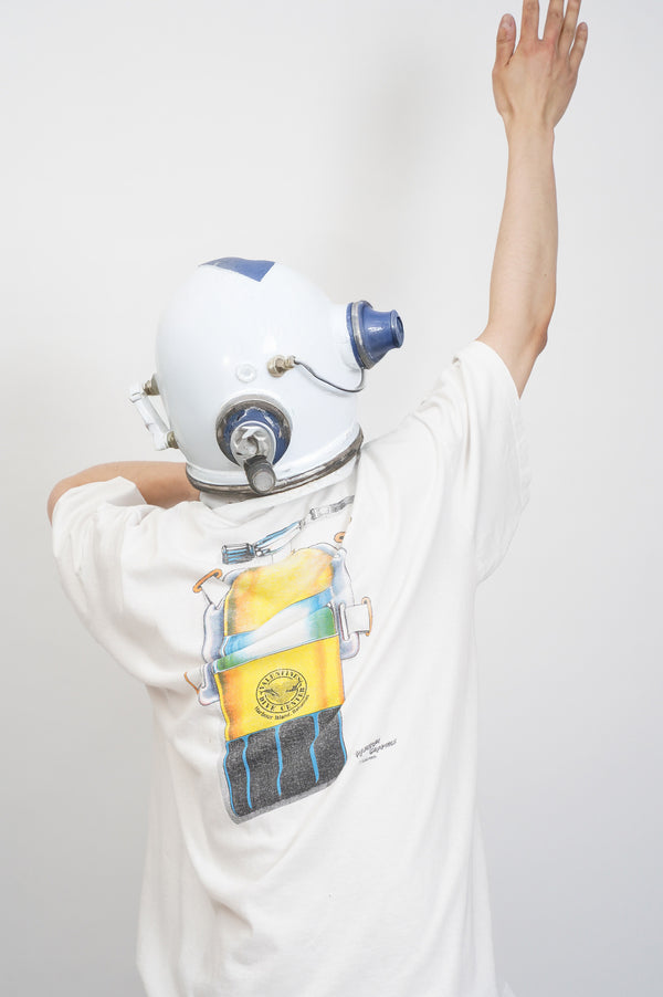 90`s "RAINBOW GRAPHICS" -Cylinder Printed S/S Tee-