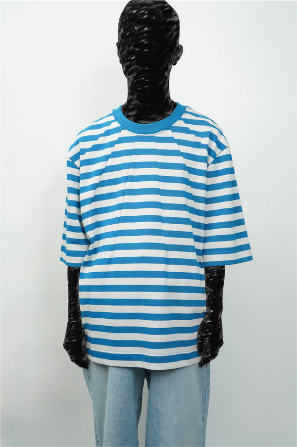 "Aris Tatalovich" -DART NECK STRIPE T-SHIRT-