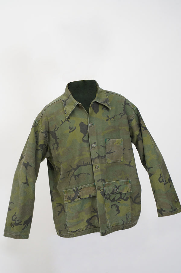 60`s "KAMO" -Civilian Leaf Camouflage Jacket-