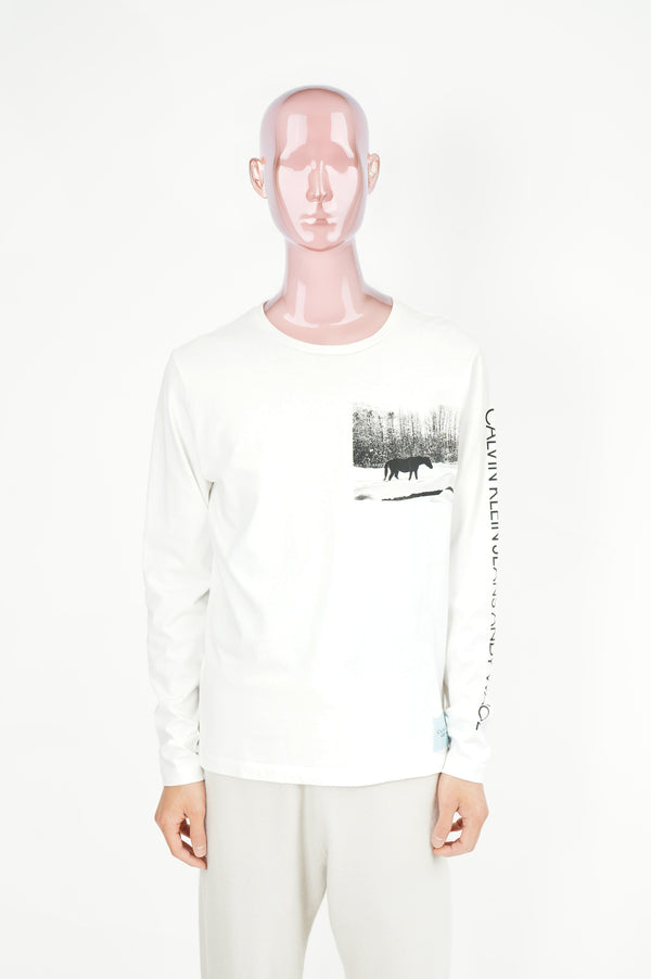 "CALVIN KLEIN JEANS" -"ANDY WARHOL"Printed L/S Tee-