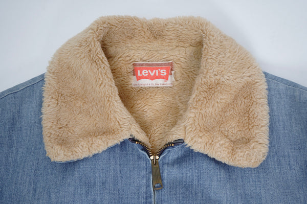 70's "Levi's" -G-1 Type Denim Boa Jacket-