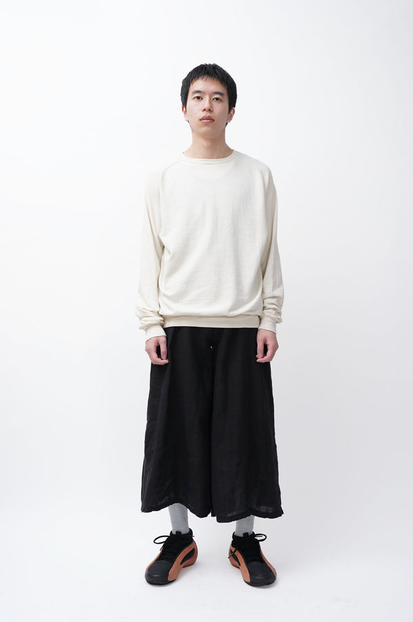 "UNKNOWN" -Design Linen Wide Pants-