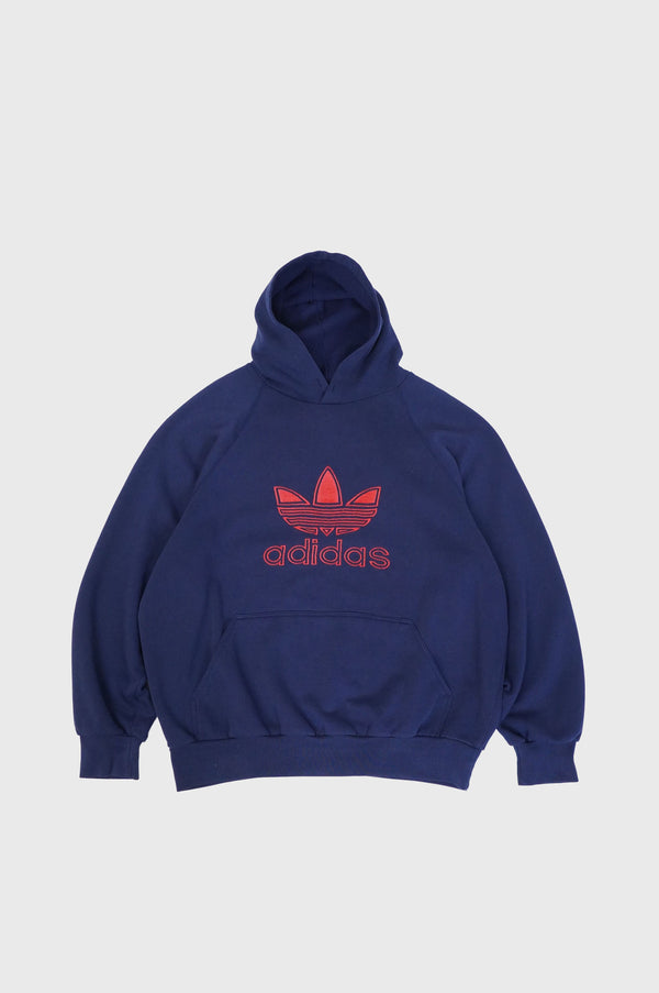 80's "adidas" -Logo Embroidery Sweat Hoodie-