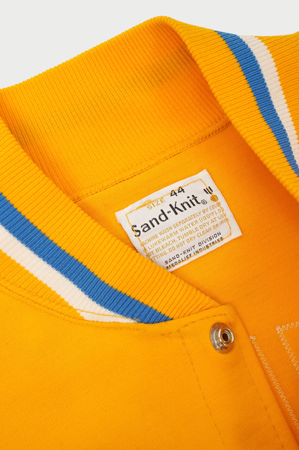 60's "Sand-Knit" -"UCLA" Logo Stadium Jacket-