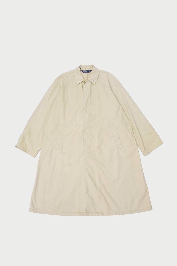 80's "Ralph Lauren" -Cotton Poplin Soutien Collar Coat-