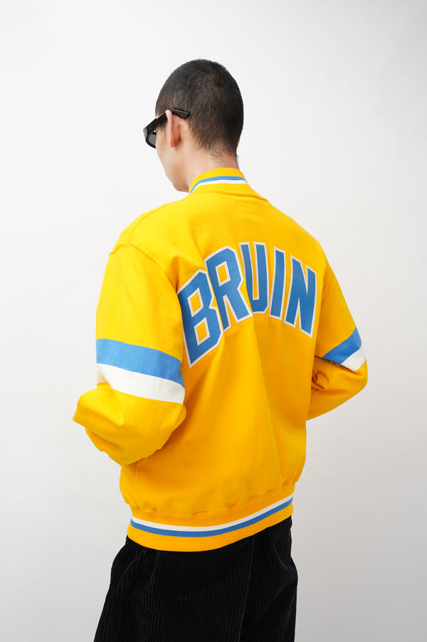60's "Sand-Knit" -"UCLA" Logo Stadium Jacket-