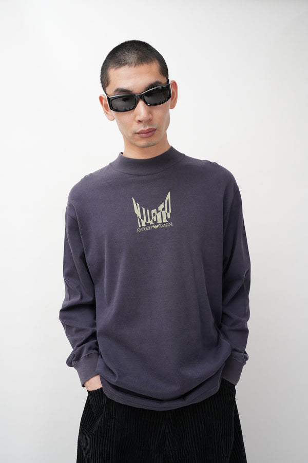 90's "EMPORIO ARMANI" -Logo Printed L/S Tee-