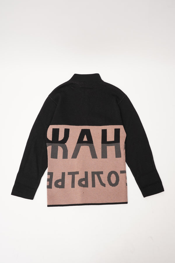 "Jean Paul Gaultier EQUATOR" -Jacquard Knit Zip Up Jacket-