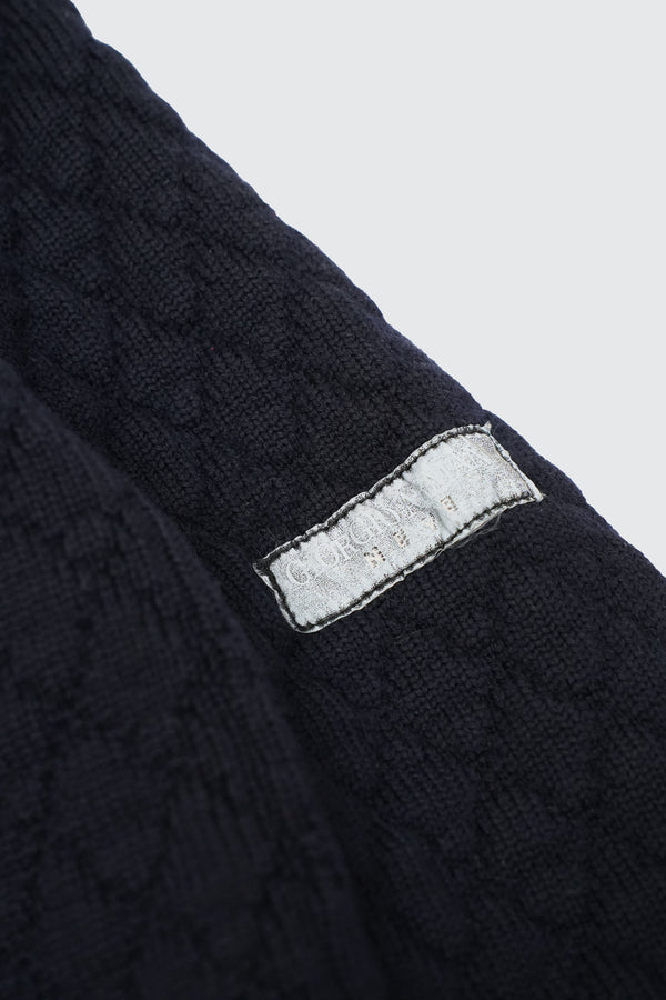 "GIORGIO ARMANI NEVE" -High Neck H/Z Knit Sweater-