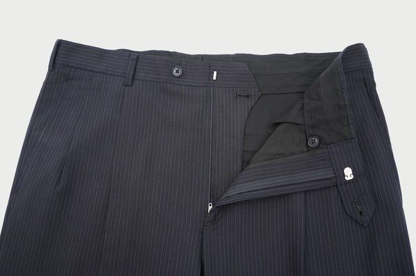"346 BROOKS BROTHERS" -Stripe Pattern 2Tuck Slacks-
