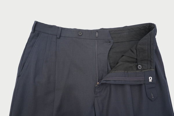"346 BROOKS BROTHERS" -Stripe Pattern 2Tuck Slacks-