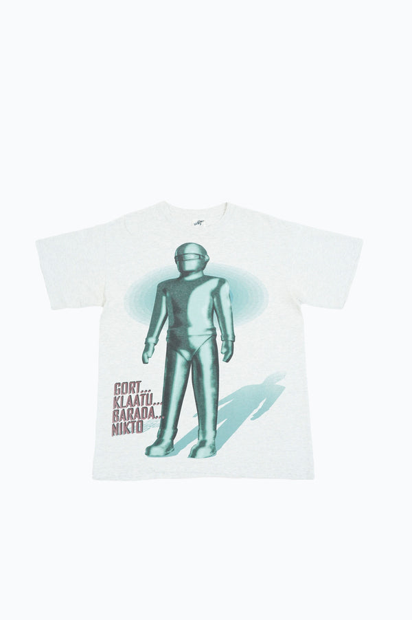 90's "The Day the Earth Stood Still" -SF Movie Printed S/S Tee-