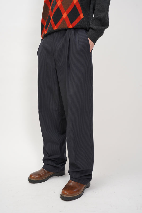 "346 BROOKS BROTHERS" -Stripe Pattern 2Tuck Slacks-