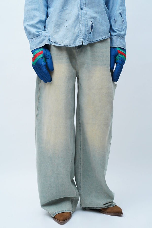 "UNKNOWN" -Baggy Painter Denim-