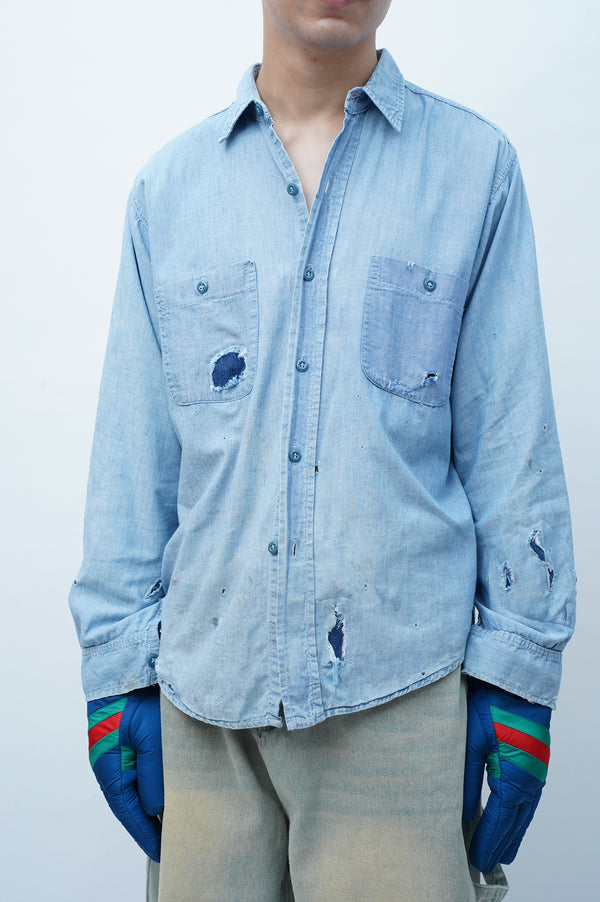 50's "Beltex" -Chambray Work Shirts-