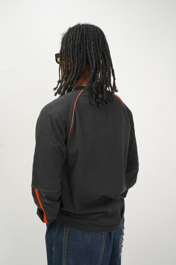 2000's "HARLEY DAVIDSON" -Logo Embroidery L/S Tee-