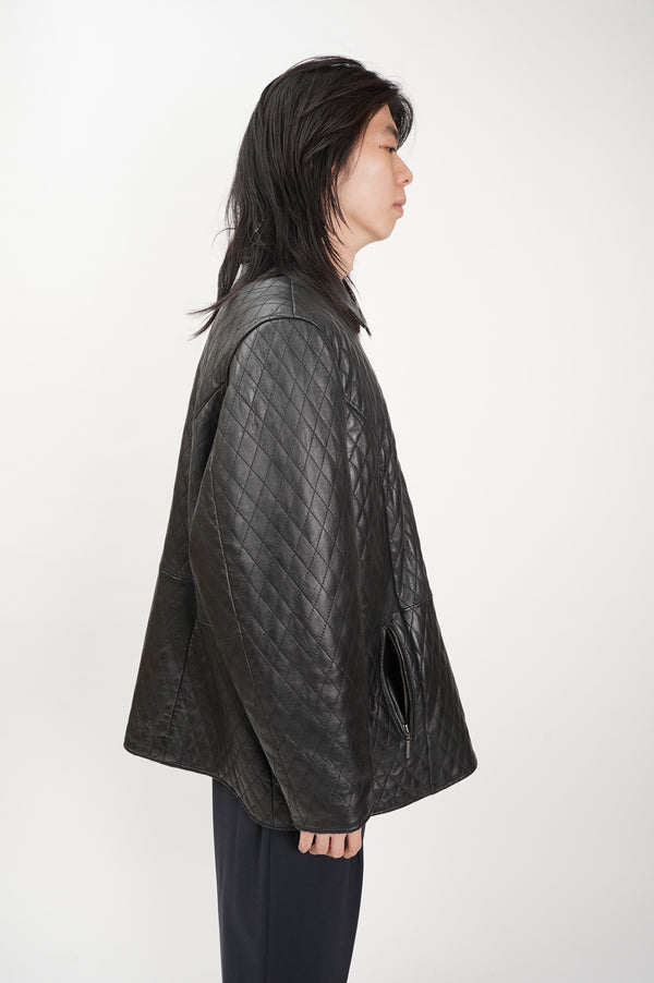 "avenue" -Quilting Leather Jacket-