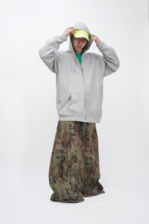 90's "MAN SIZED" -Thermal Liner ZIp Sweat Parka-