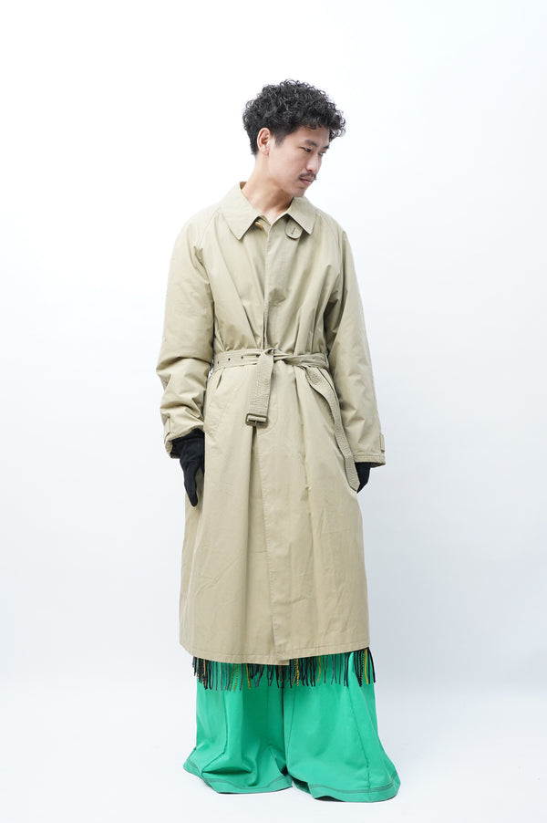 90's "GIORGIO ARMANI" -Cotton Padded Soutien Collar Coat-