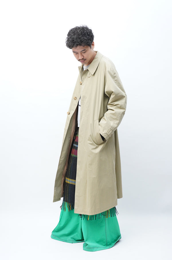 90's "GIORGIO ARMANI" -Cotton Padded Soutien Collar Coat-