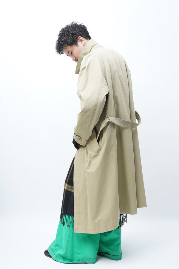 90's "GIORGIO ARMANI" -Cotton Padded Soutien Collar Coat-