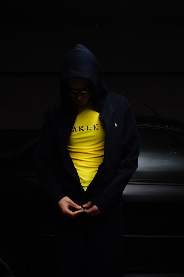 "OAKLEY" -Moc Neck Jersey S/S Tee-