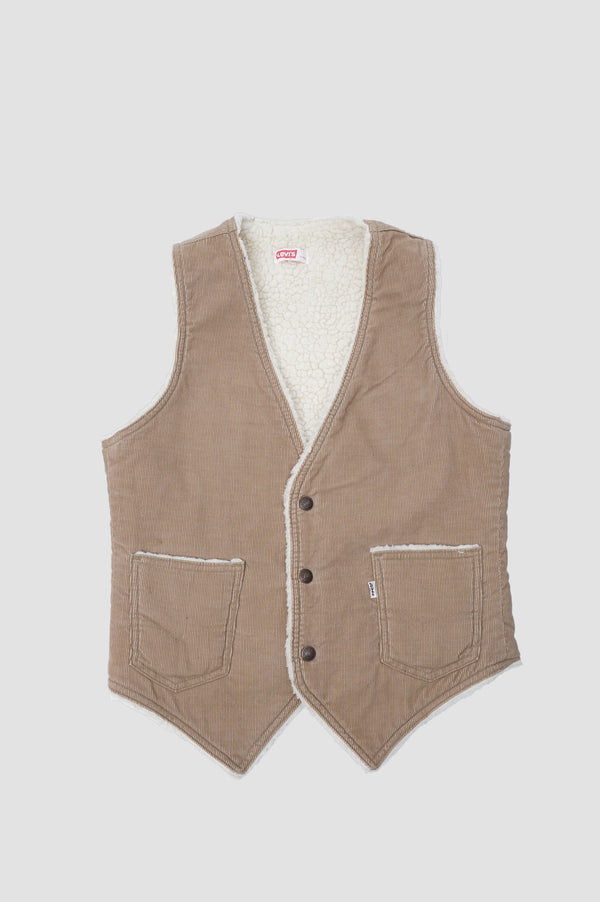 70's "Levi's" -Corduroy Boa Vest-