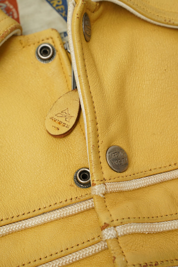 90's "AVIREX" -Buffalo Spirit Leather Jacket-