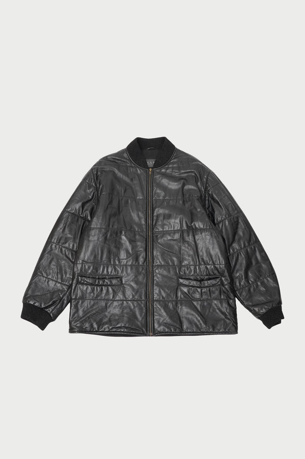 "SULKA" -Leather Padded Jacket-