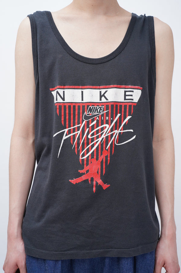 90's "BOOTLEG NIKE" -"AIR JORDAN" Logo Printed Tank Top-