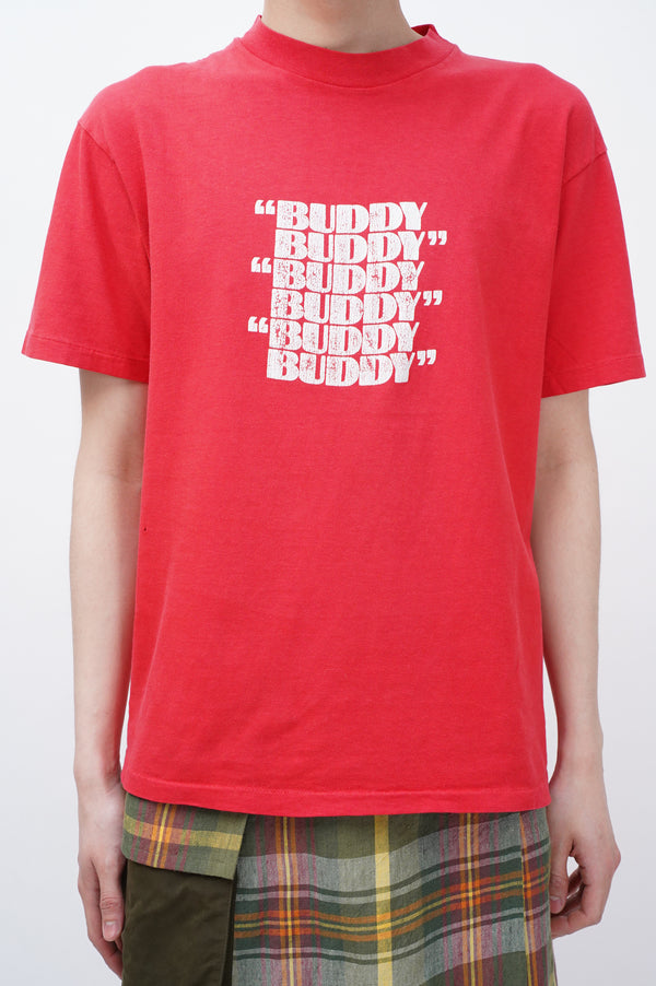 90's "Hanes" -"BUDDY" Printed S/S Tee-
