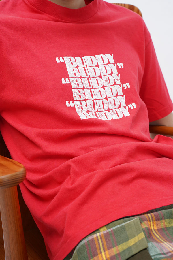 90's "Hanes" -"BUDDY" Printed S/S Tee-