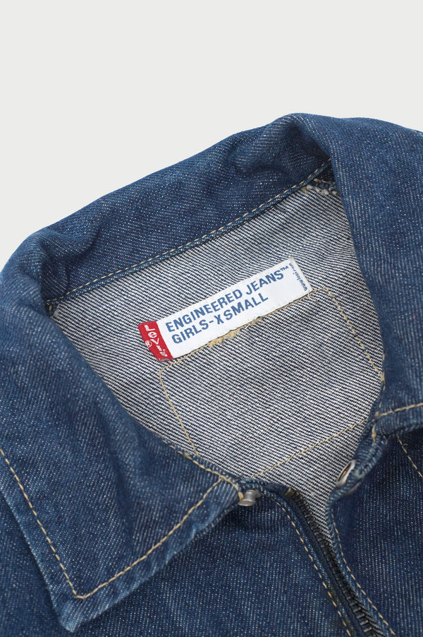 2000's EURO "Levi's ENGINEERED JEANS" -Denim Zip Jacket-