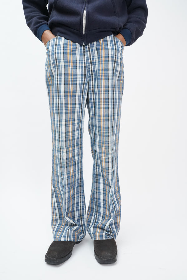 70's "Levi's" -"546" Check Pattern Flare Pants-