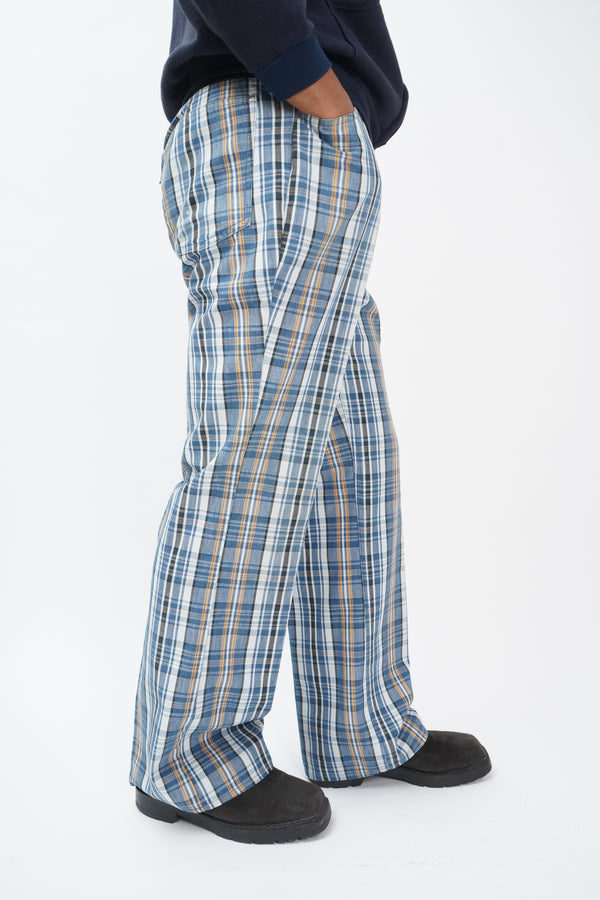 70's "Levi's" -"546" Check Pattern Flare Pants-