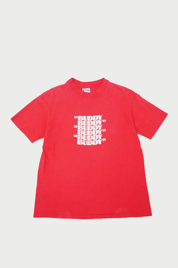 90's "Hanes" -"BUDDY" Printed S/S Tee-