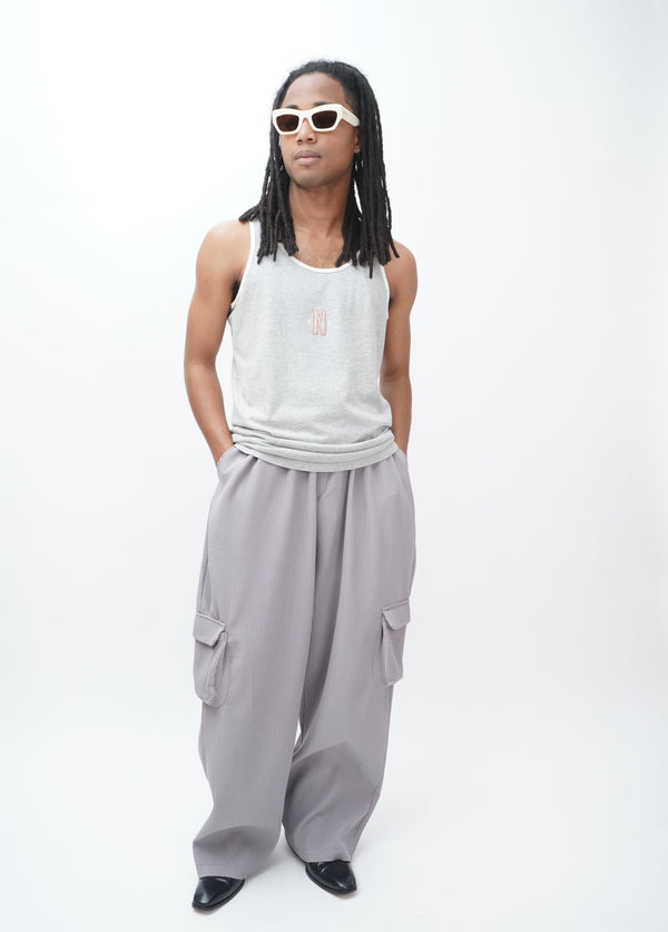 90's "NIKE" -Logo Embroidery Tank Top-